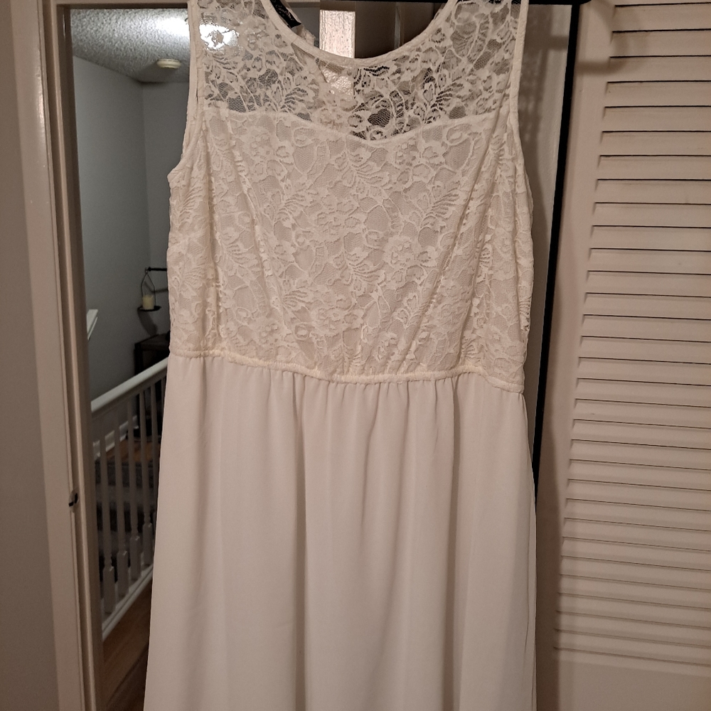 Lacy white dress